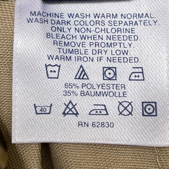 •Lands’ End• Woman’s Khaki Front Flap Skort - Size 16 - Picture 7 of 8